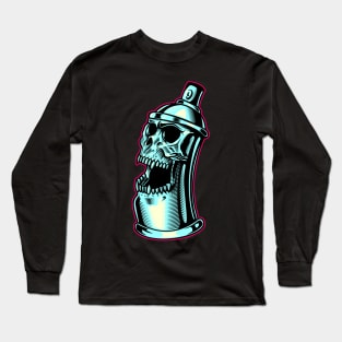 skull can graffiti Long Sleeve T-Shirt